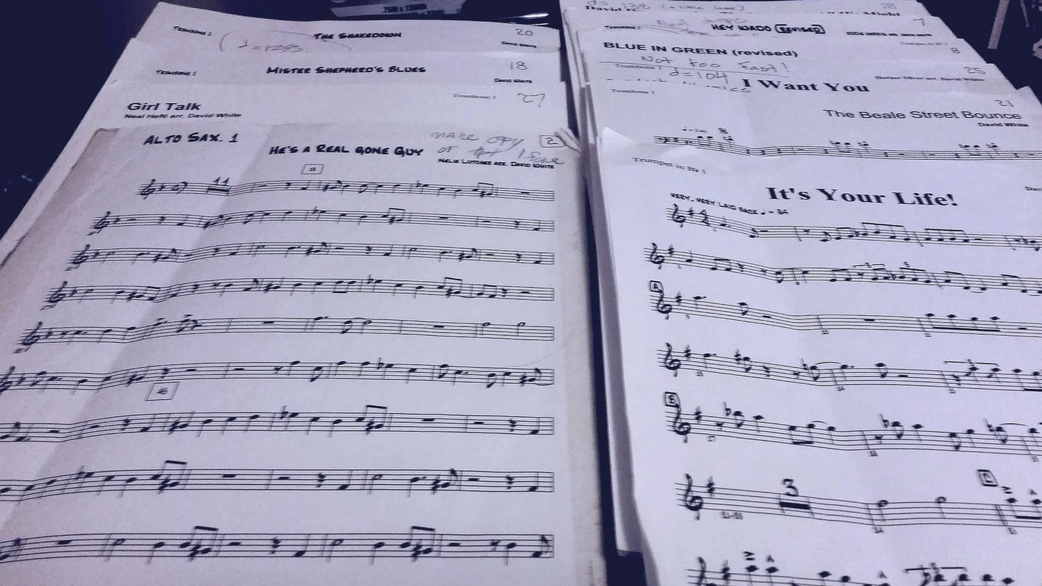 Sheet Music: David White, jazz composer