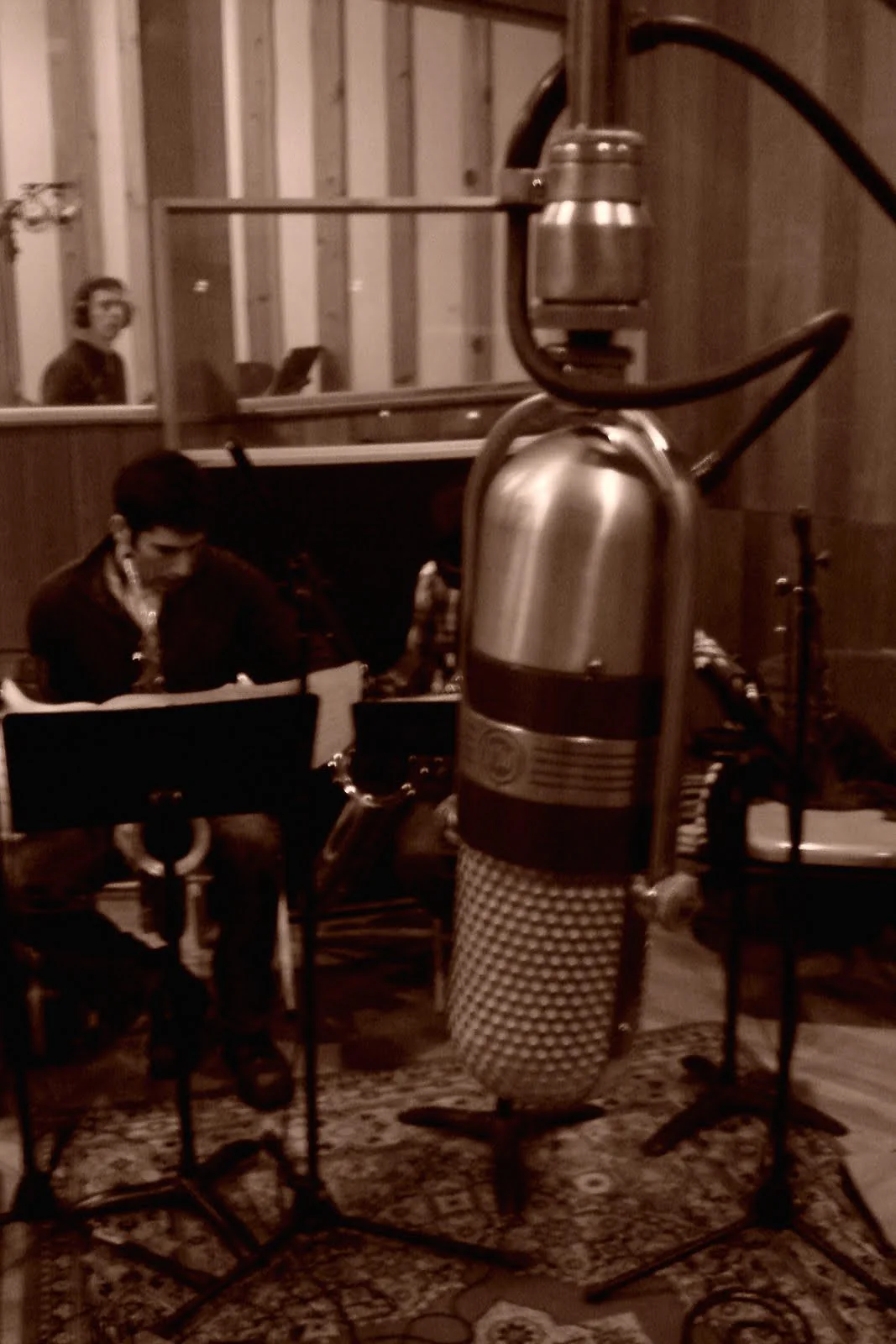  Paul Francis, drums, Sam Dillon, tenor saxophone. David White Jazz Orchestra. Flashpoint. Mister Shepherd Records (MSR-10614). Recording session at Skyline Studios, New York, NY. 2010.   