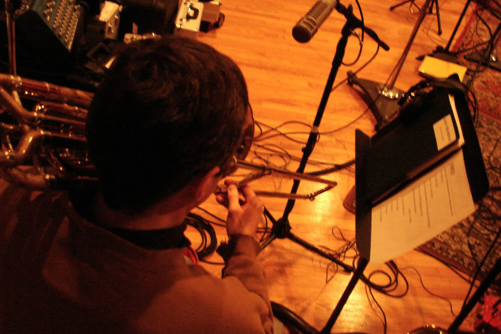  Robert Stattel, bass trombone. David White Jazz Orchestra. Flashpoint. Mister Shepherd Records (MSR-10614). Recording session at Skyline Studios, New York, NY. 2010.   