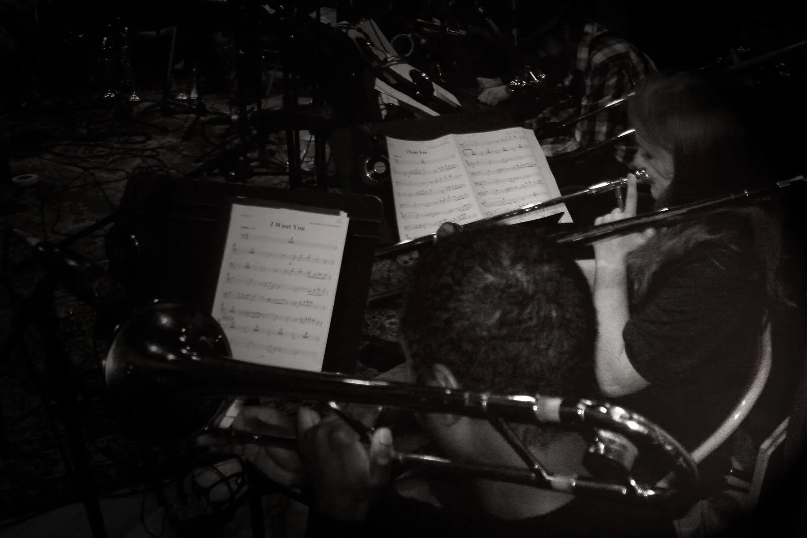  Barry Cooper, trombone, Melissa Gardiner, trombone. David White Jazz Orchestra. Flashpoint. Mister Shepherd Records (MSR-10614). Recording session at Skyline Studios, New York, NY. 2010.   