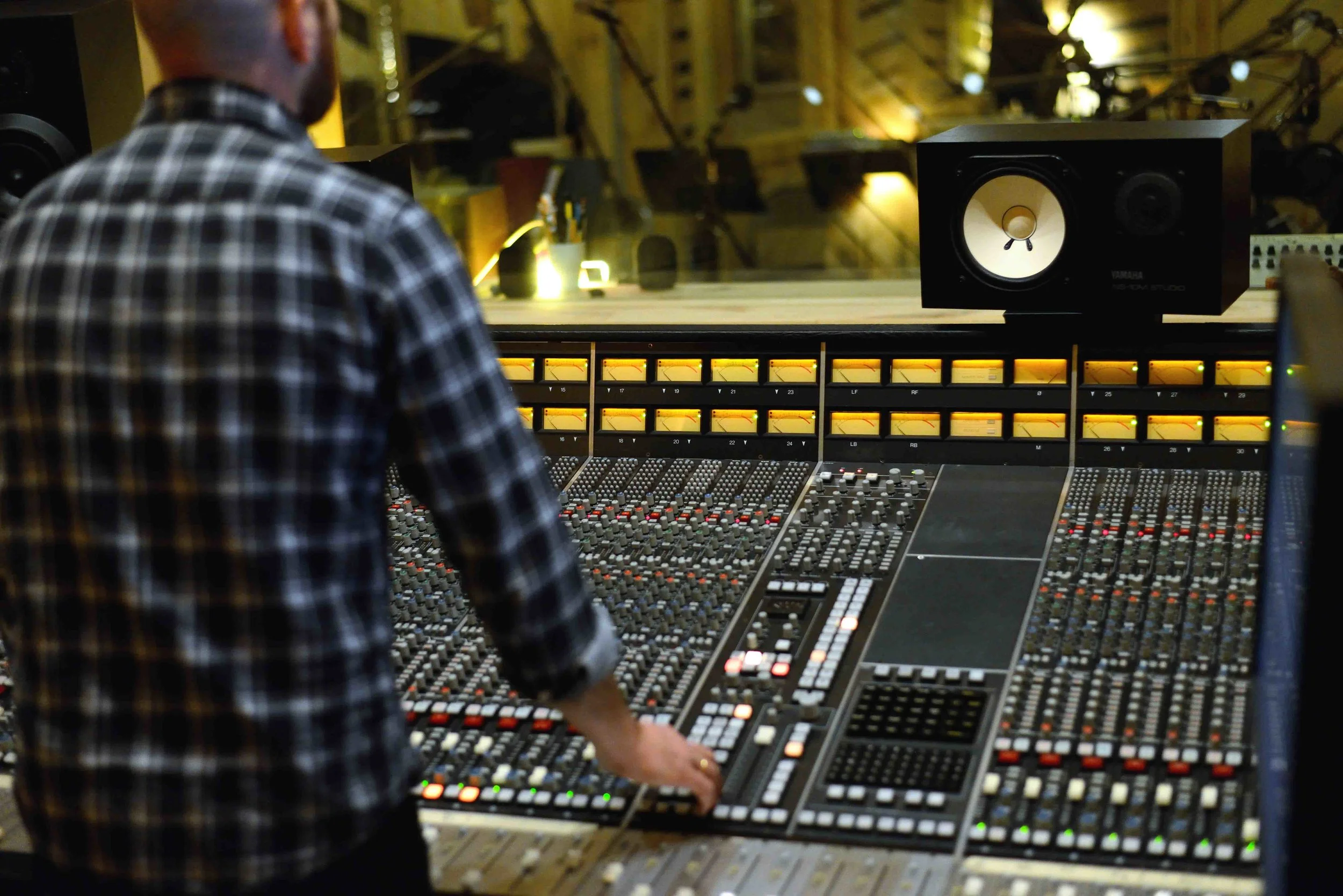  Aaron Nevezie, recording engineer. David White Jazz Orchestra. The Chase. Mister Shepherd Records (MSR-10615). Recording session at The Bunker Studio, Brooklyn, NY. 2014. Photo by Joe Josephs.   