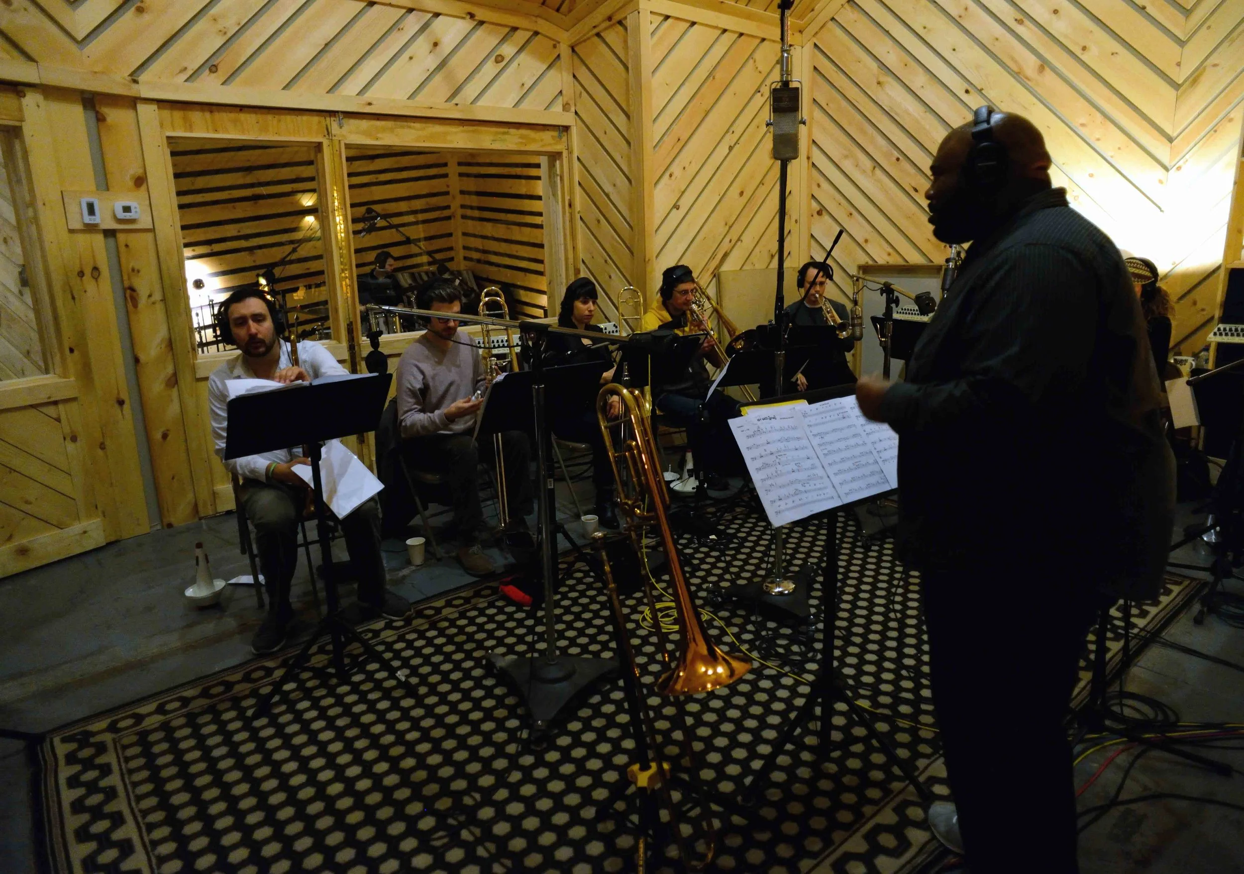  Ryan Cavan, drums. Dan Reitz, trombone, Rick Parker, trombone, Alaina Alster, trombone, Robert Stattel, bass trombone, Colin Brigstocke, trumpet. David White, Music Director. David White Jazz Orchestra. The Chase. Mister Shepherd Records (MSR-10615)