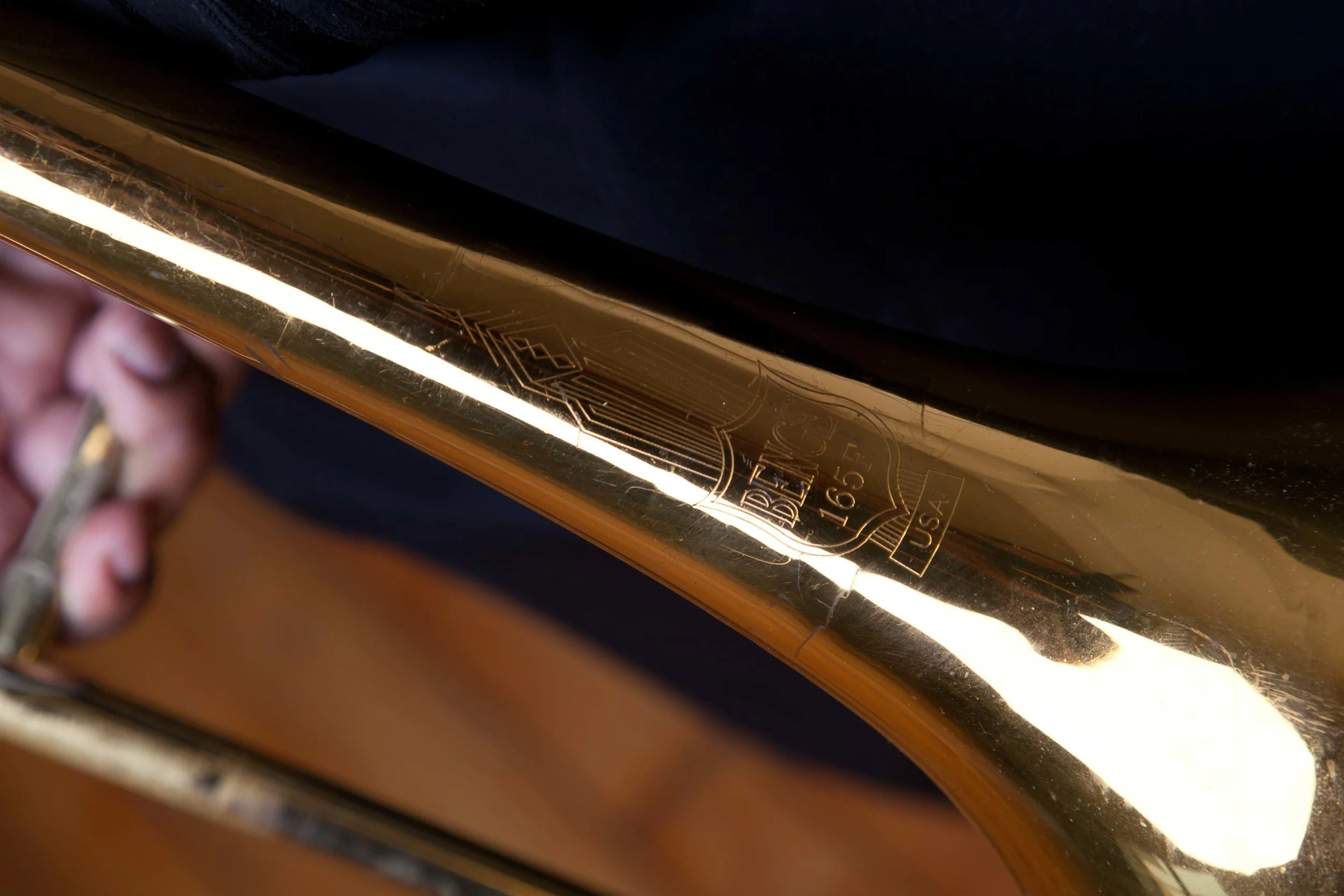 Trombonist David White. New York, NY 2010. Photo by Arthur Cohen