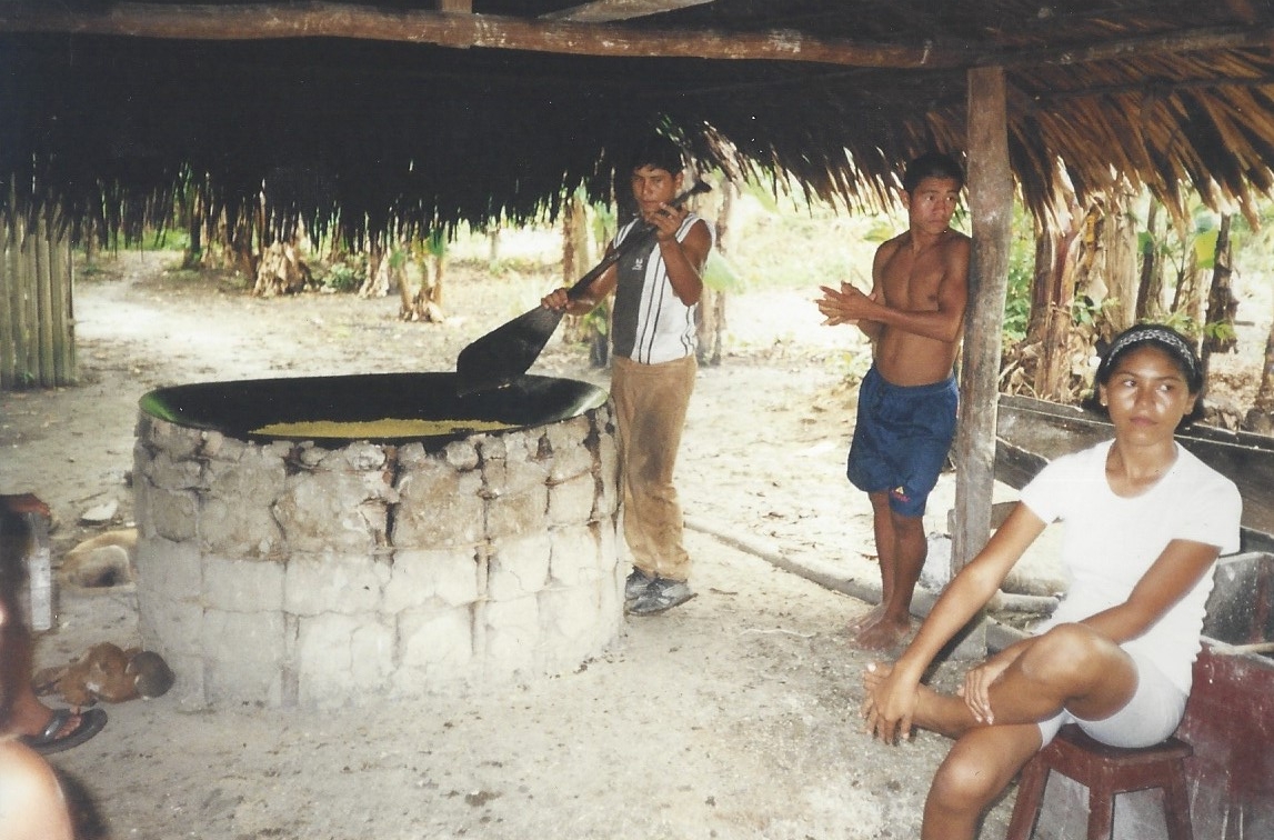 Amazon village, 2001