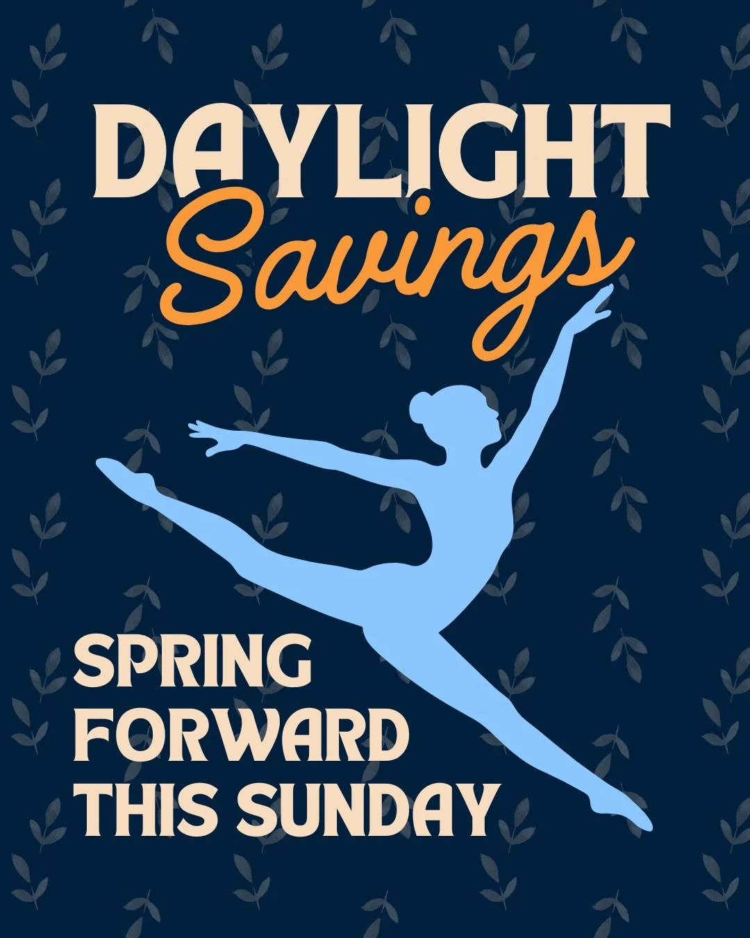 Don't forget to turn your clocks forward this Sunday! 💐

We're springing into the new season and dancing the winter blues away.