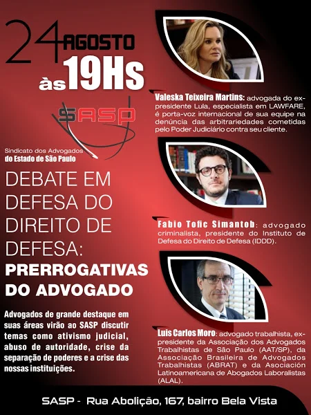 Gabriela Araujo é mediadora em debate no SASP