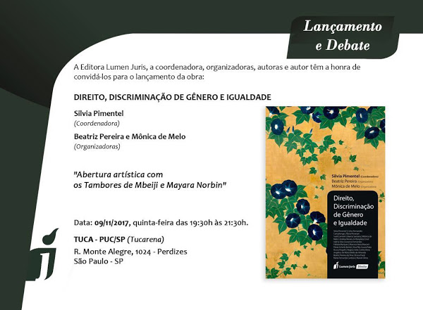 Lançamento e debate: Direito, Discriminação de Gênero e Igualdade