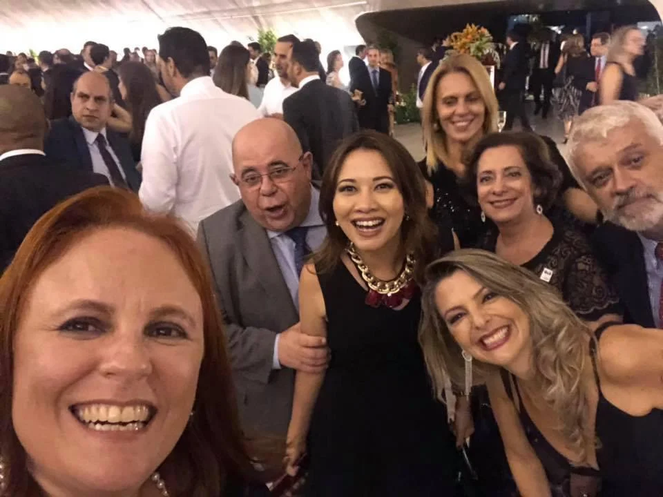 Andrea Regina Gomes, diretora da CAASP, com os novos membros da Comissão de Direitos Humanos OAB SP