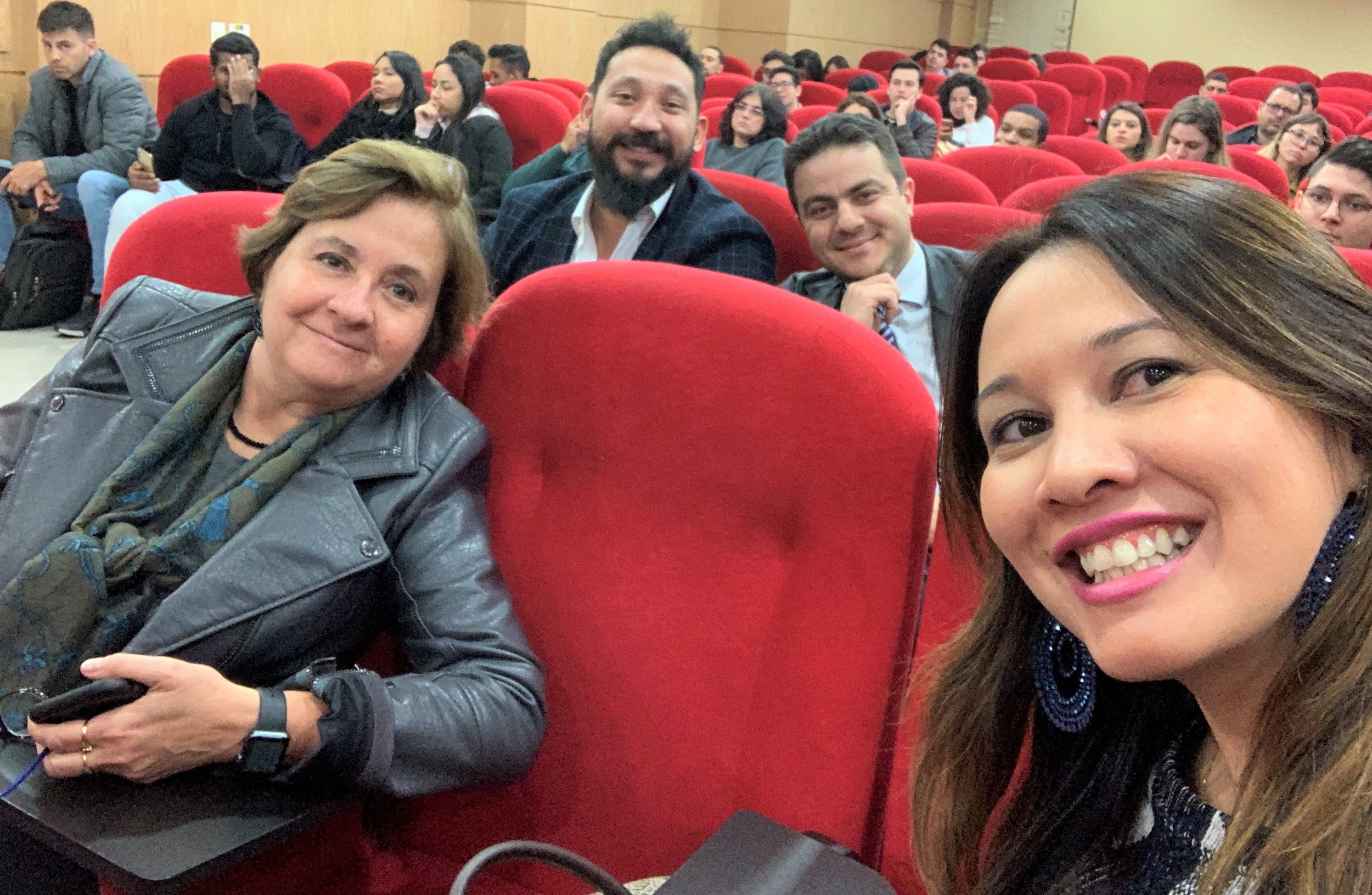 Com os Professores Dagmar Fidelis, Fernando Hideo e Ademir Costa Jr, atentos na plateia!