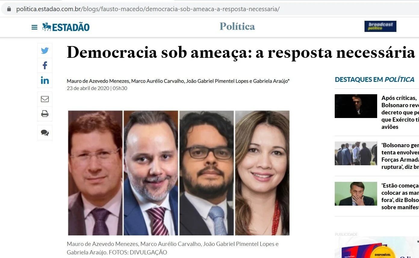 Democracia sob Ameaça: a resposta necessária