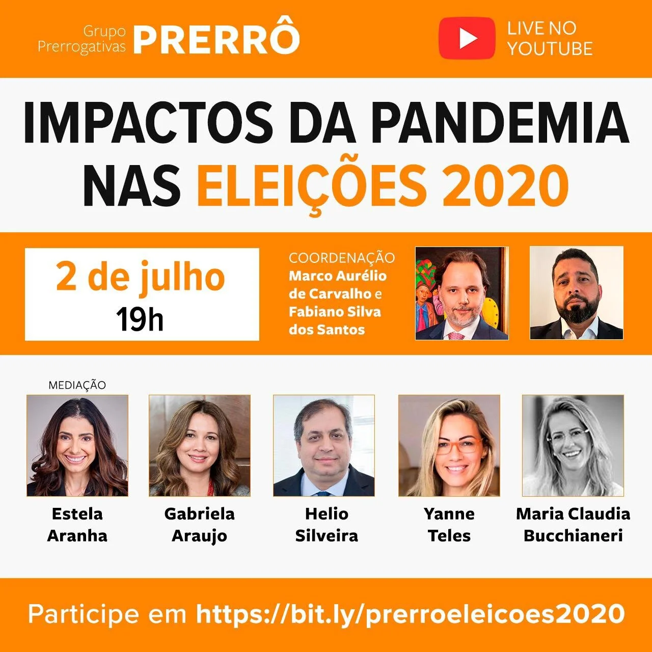 Debate virtual reúne grandes especialistas para discutir temas atuais relacionados às Eleições 2020: assista aqui!