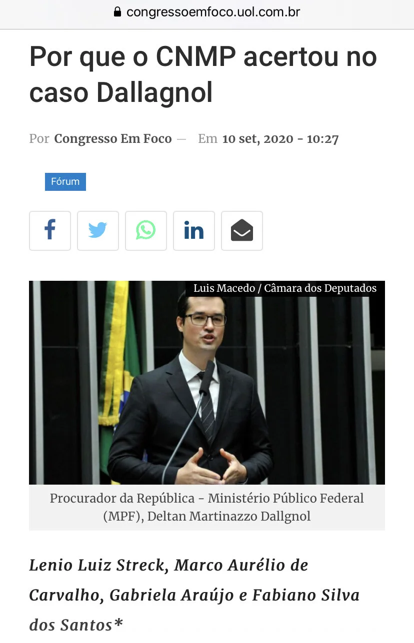 Por que o CNMP acertou no caso Dallagnol?