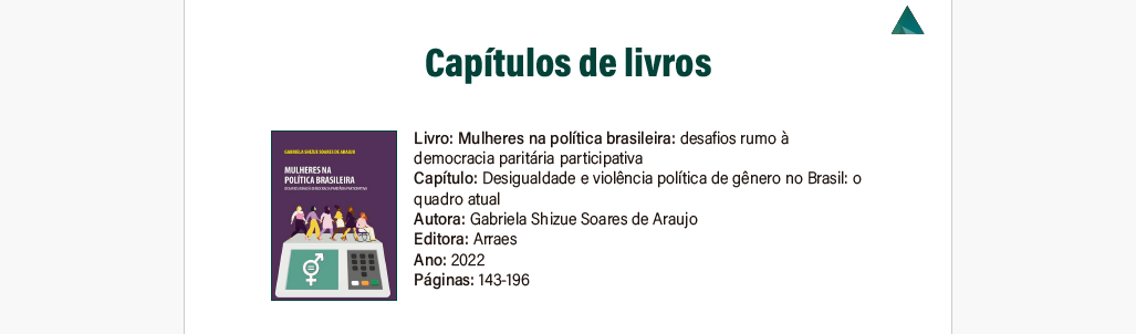 Livro de Gabriela Araujo está na coletânea selecionada do TSE