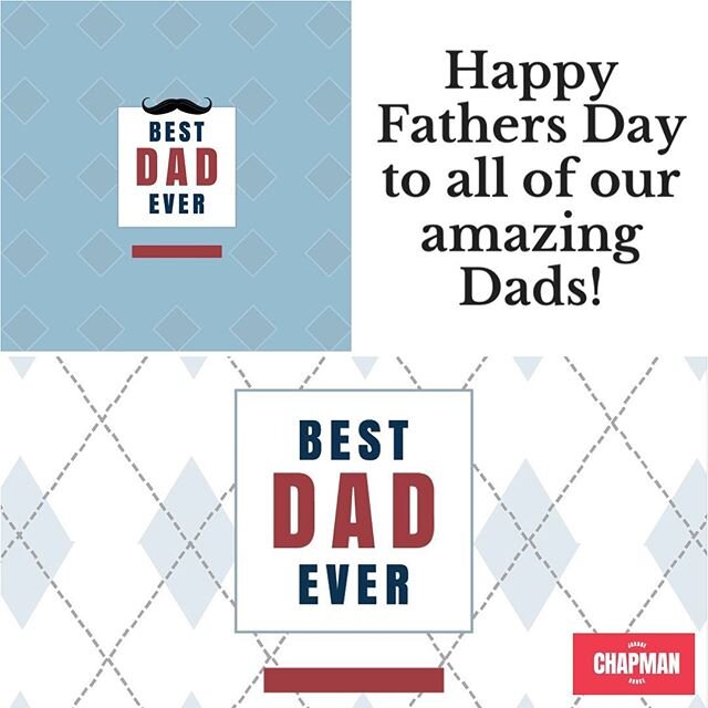 Today is a day to celebrate the wonderful Dads in our lives and we wish you all the very best!