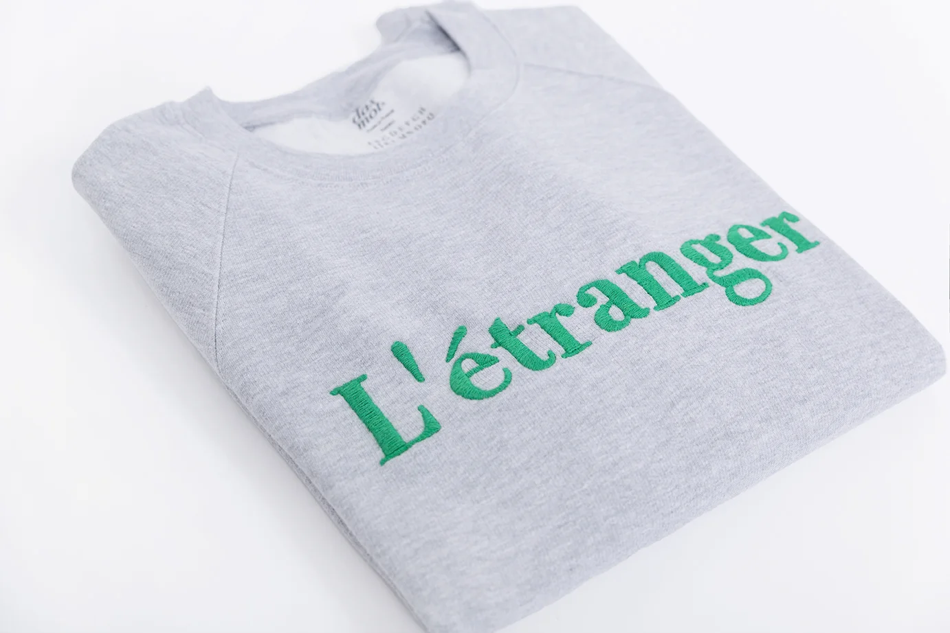 Das mot, sweatshirt, sweat shirt, sweater, l’étranger, green, grey, Kahlo, ulap, Samar