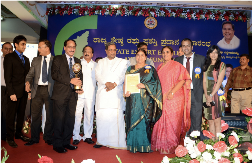 2013-14 Karnataka State Export Excellence Gold Award 