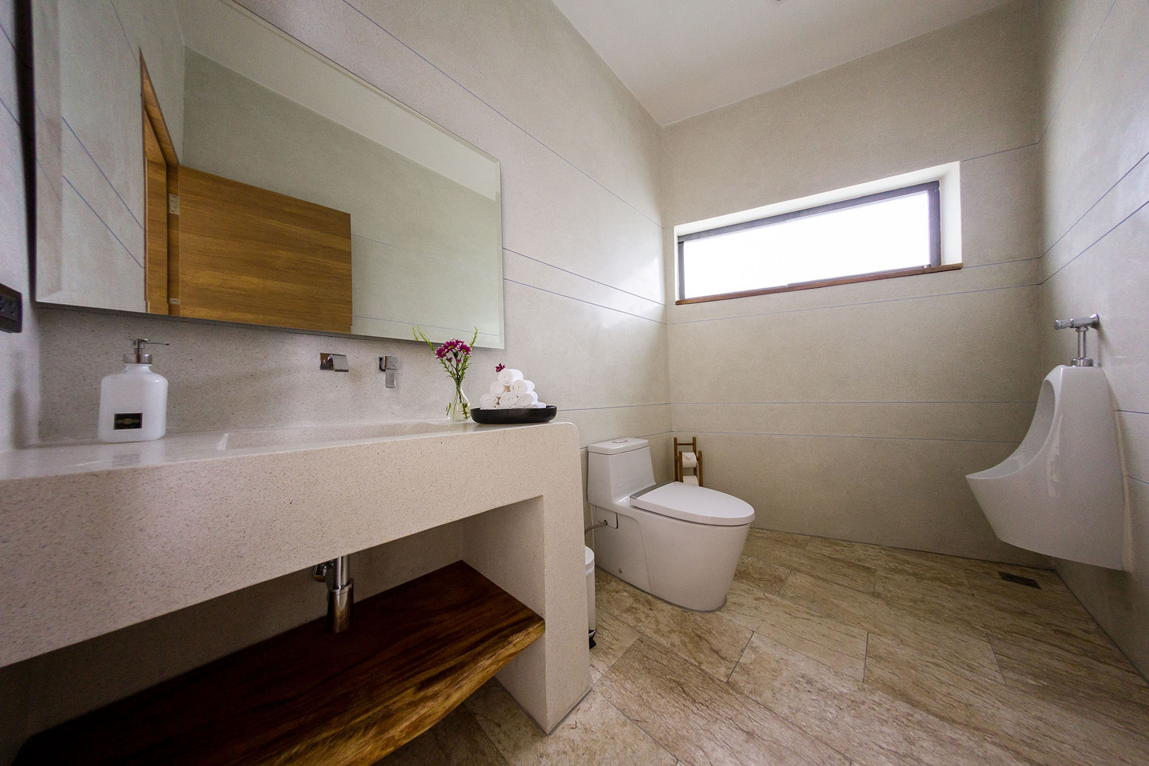 Dining area bathroom