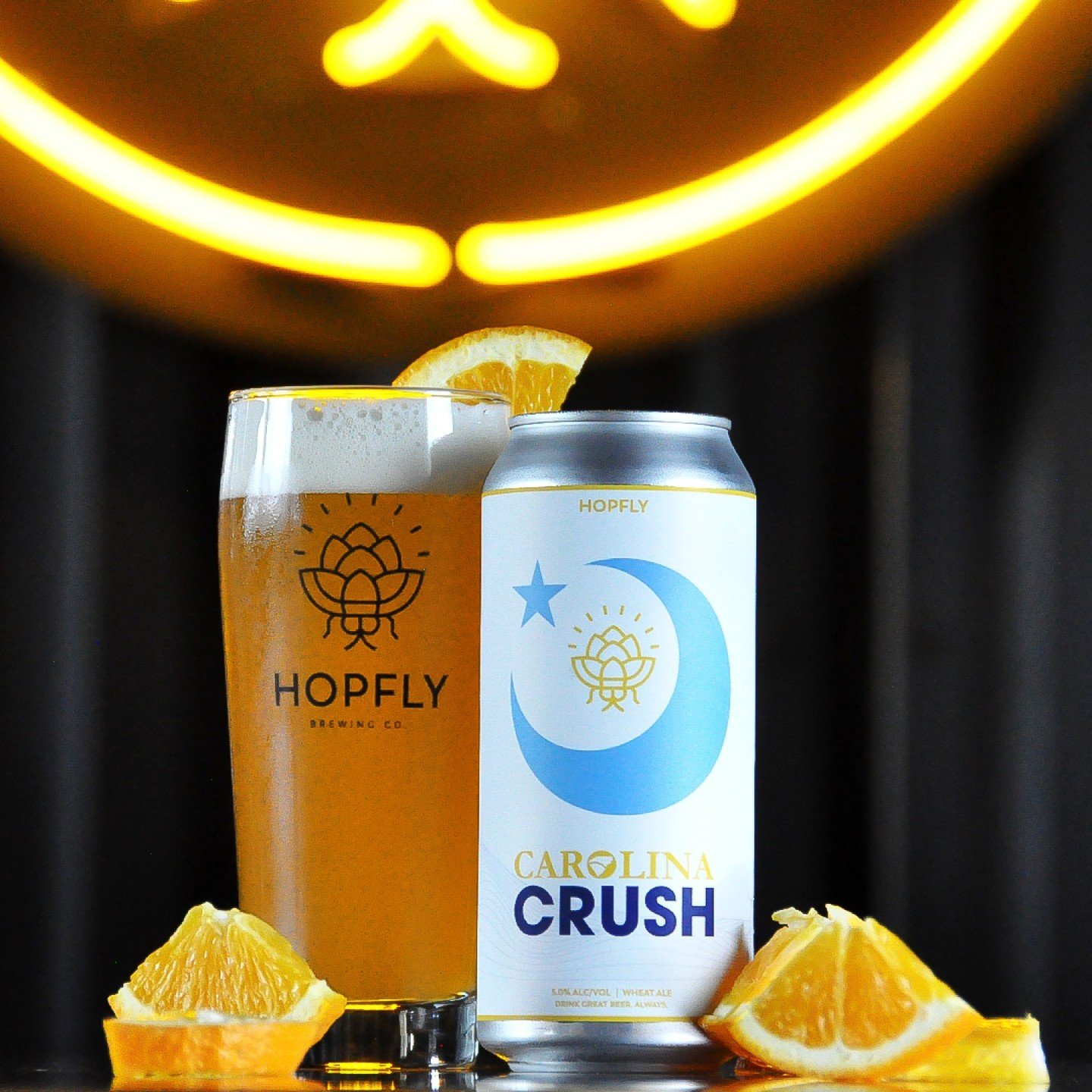 🍻 Fresh Drop Friday 🍻

Get ready to crush the weekend with our newest addition to the brewery, the CAROLINA CRUSH WHEAT ALE! 🌾🍊 

Perfect for the upcoming Spring season, this refreshing brew comes with a hint of sweet orange peel and a Belgian ye