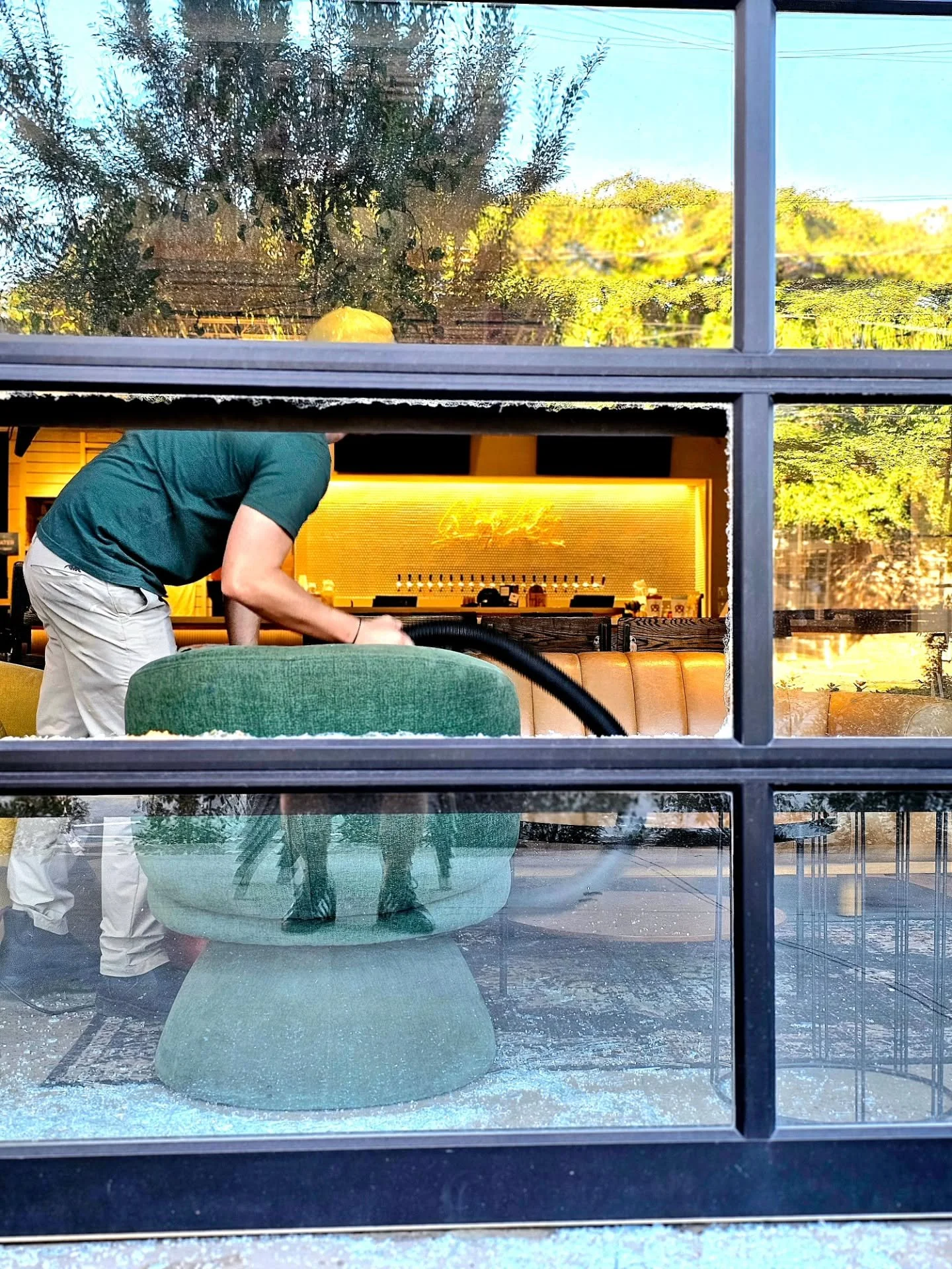We guess someone couldn't wait until we open to start Blender Bash today.

It happened while nobody was in the building, so no guests or any of our team were hurt. We're already on the case and will get to the bottom of it ASAP.

Meanwhile, we are st