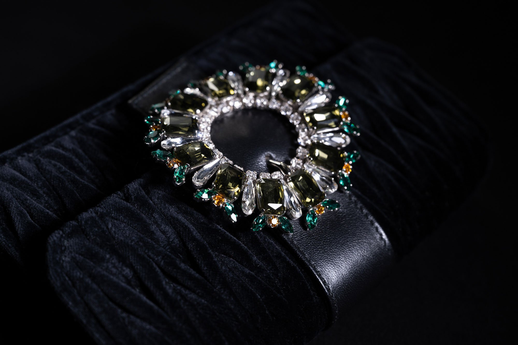 Consignment authentic Miu Miu accessory, jeweled bracelet