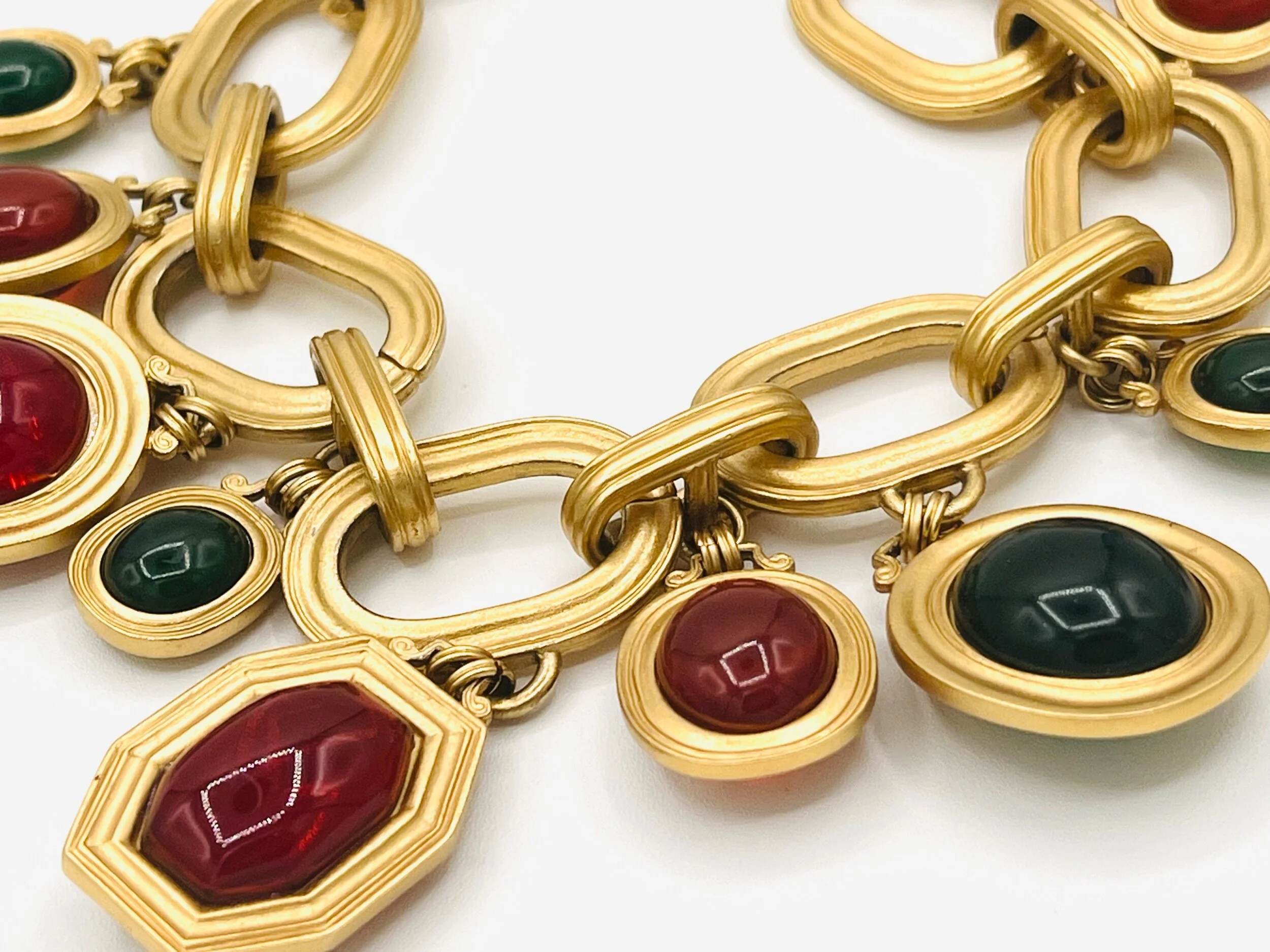 Close up view of Vintage YSL Necklace