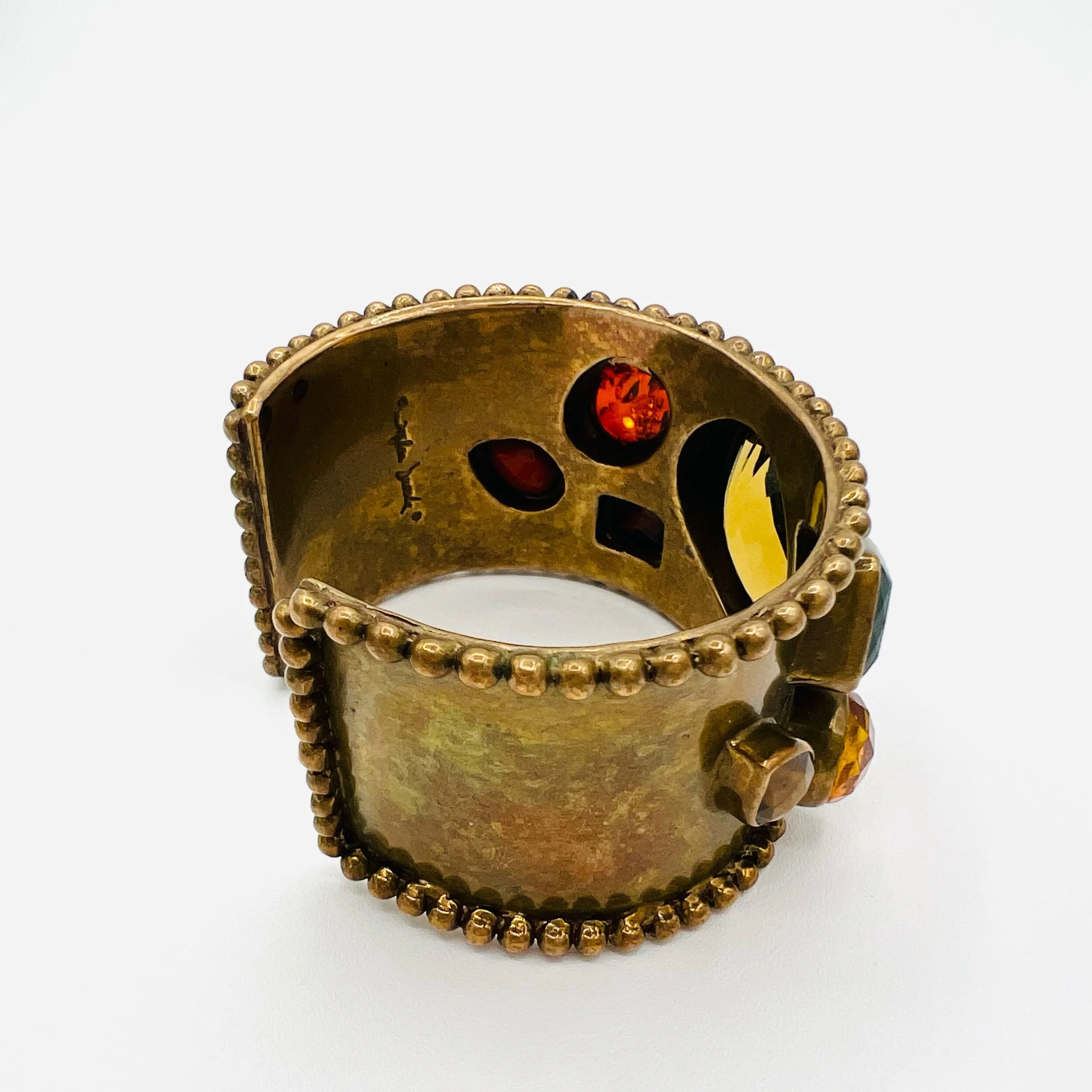 Back view of Stephen Dweck Natural Stone Cuff