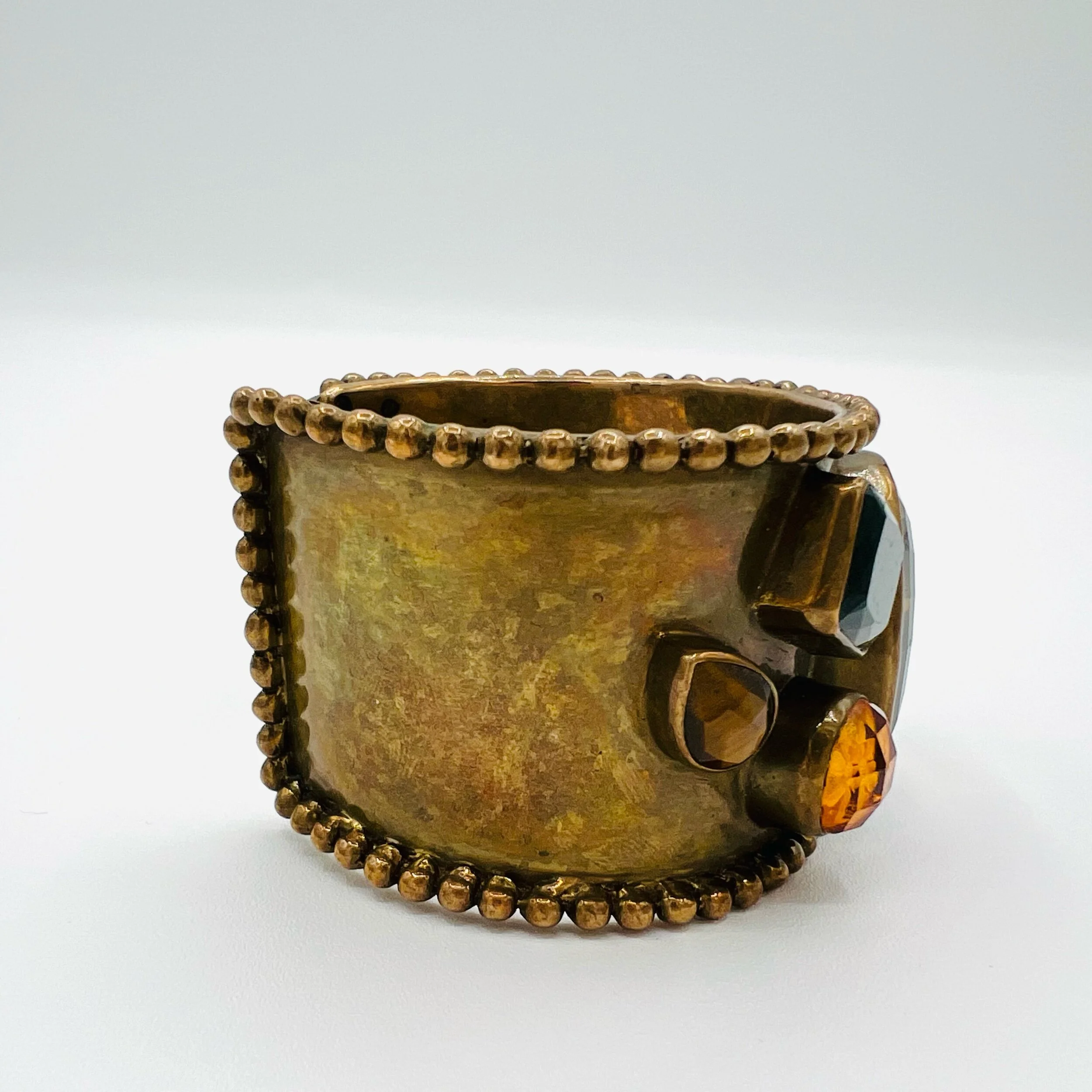 Side view of Stephen Dweck Natural Stone Cuff
