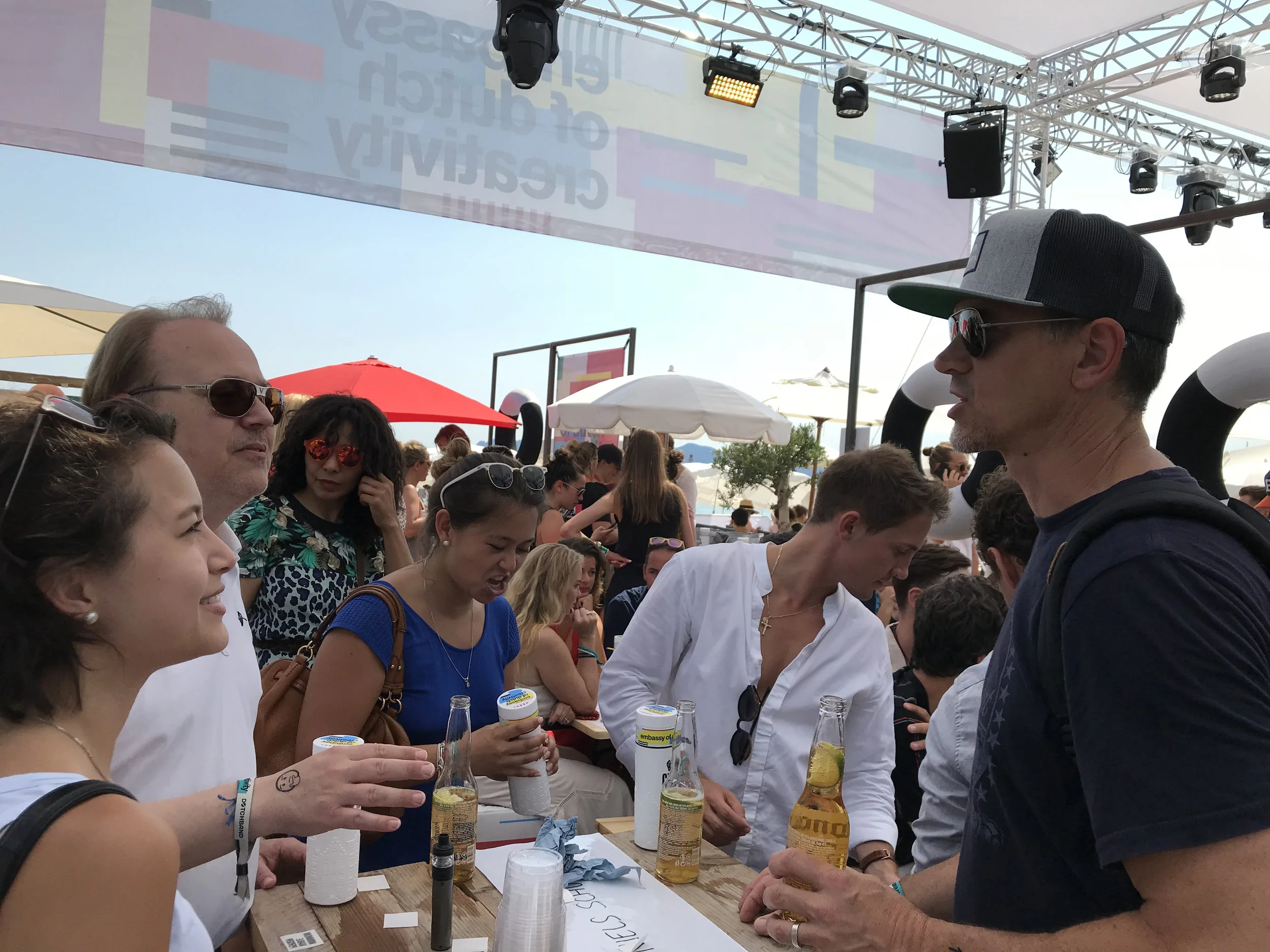 Niels Schuurmans from Viacom with Caroline Mindus and Christopher Mindus