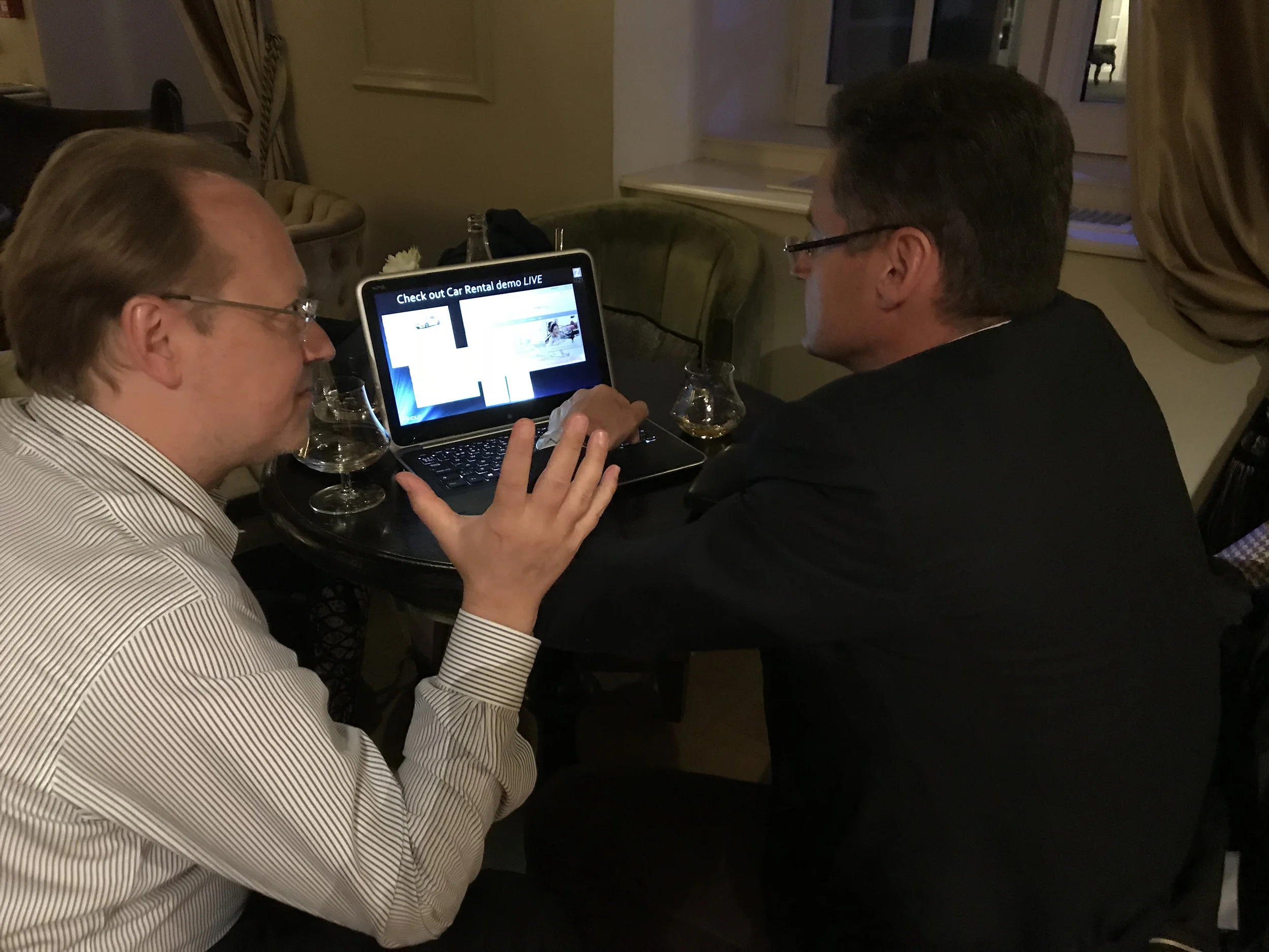 Checking my EclipseCon talk with Hubert Gerardin, advisor at Mindus