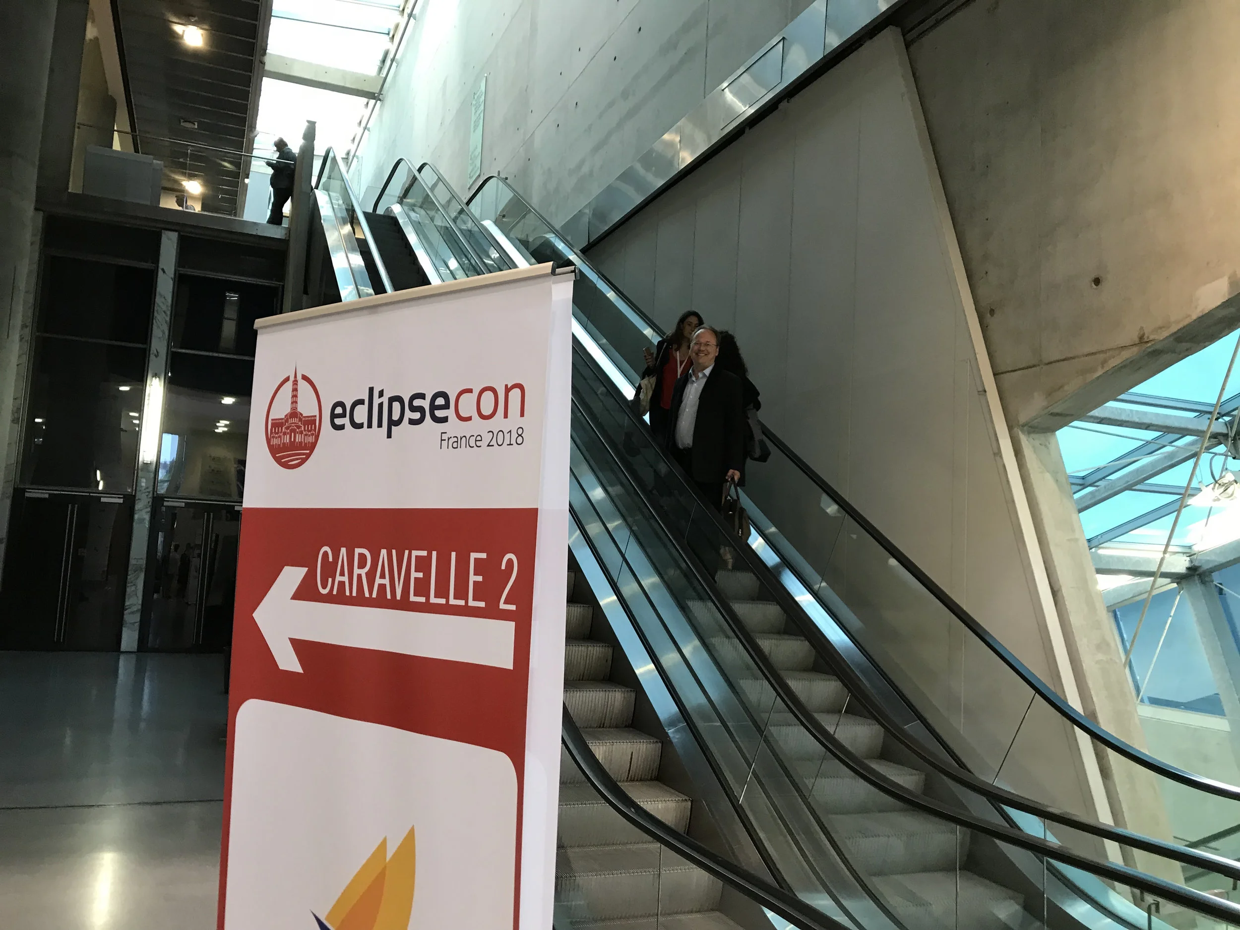 Up to the EclipseCon area in the conference building