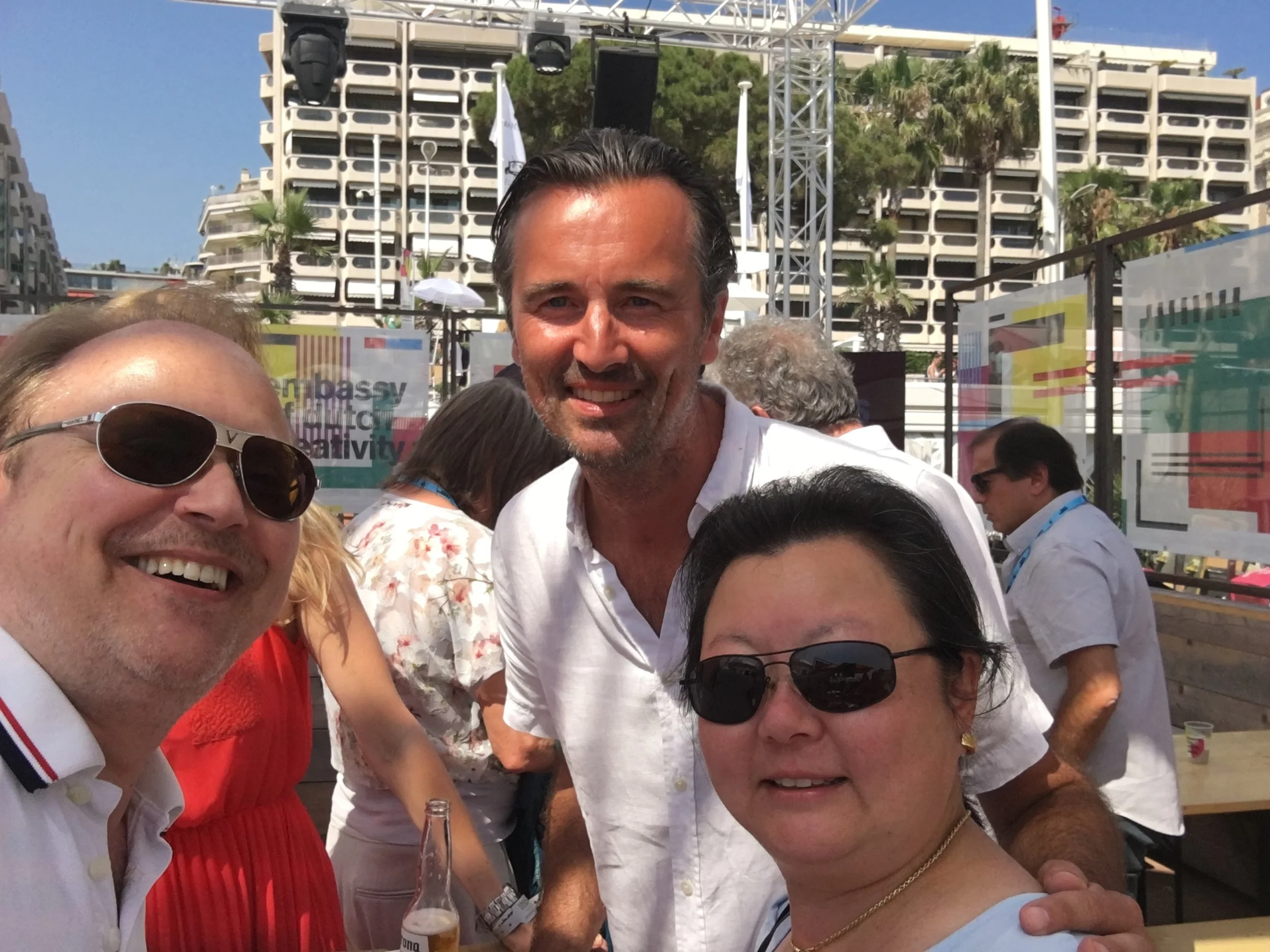 TNW CEO & Co-founder Boris Veldhuijzen Van Zanten with Christopher and Nathalie Mindus