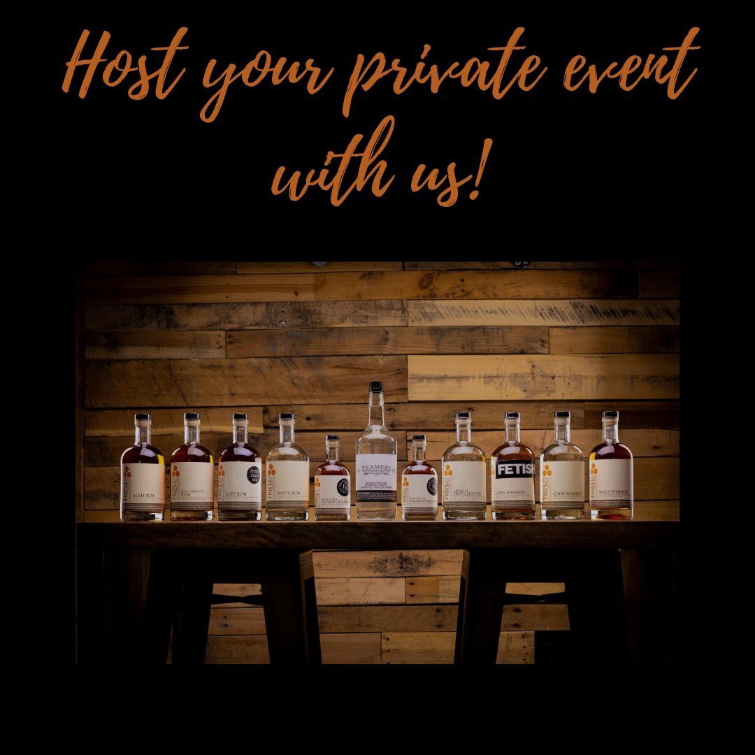 Celebrating a birthday, anniversary or upcoming nuptials? Our unique event space makes for the perfect spot to relax with your friends and family while enjoying hand-crafted cocktails. For all the details, email Ashley at ashley@triplesunspirits.com.