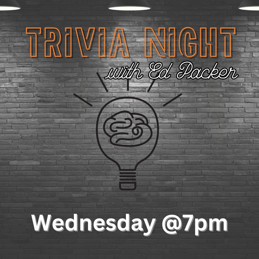 ✨Trivia Night ✨ Ed Packer will be here tonight putting your noggins to the test. Rumor has it that sipping 1/2 price martinis helps your trivia knowledge 😜...Trivia starts at 7pm!

#triplesunspirits #triplesunspiritsnewtown #followthesuns #trivianig