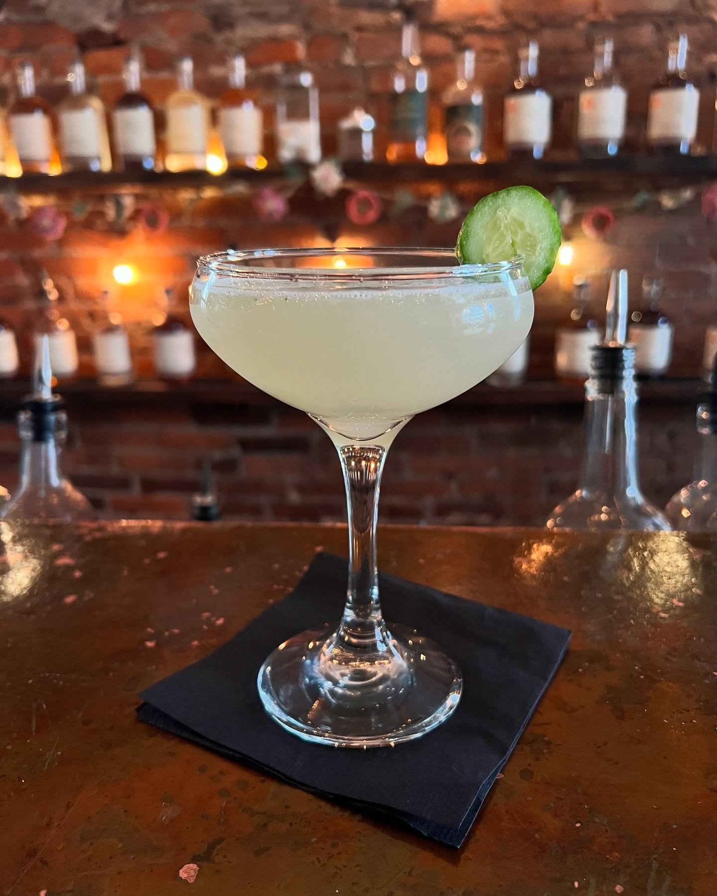 Have you tried our new Spring Cocktails yet? 🥒🍸 They&rsquo;ll give you the most refreshing buzz 🐝 🌷 
.
.
.
.
.
#buckscounty #distillery #local #tastingroom #seasonal #cocktails #cucumber