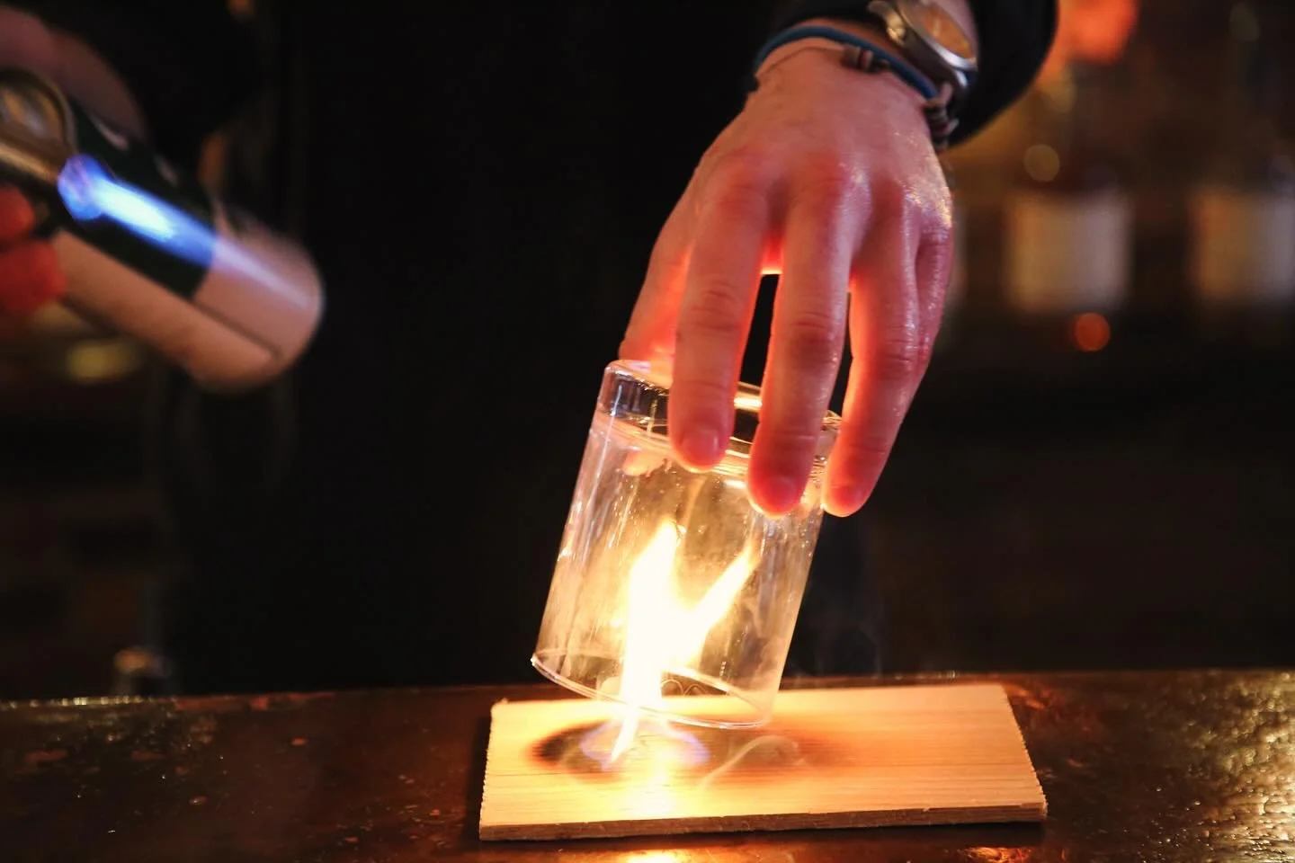 Some like it smoked 🥃🔥💨 Join us today for Old Fashioned Sunday specials