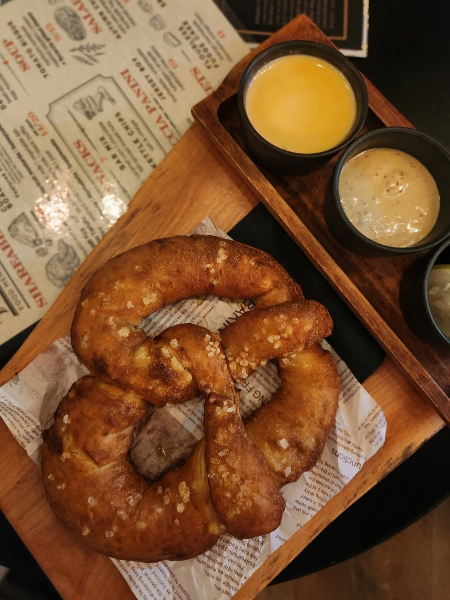 Worth the wait 🥨 These pretzels have been 86&rsquo;d while our oven was down last month. But it&rsquo;s fixed and the highly anticipated Pretzels are officially ON!!! Chef @mattboffa makes these pretzels from scratch and&hellip; would you just look 