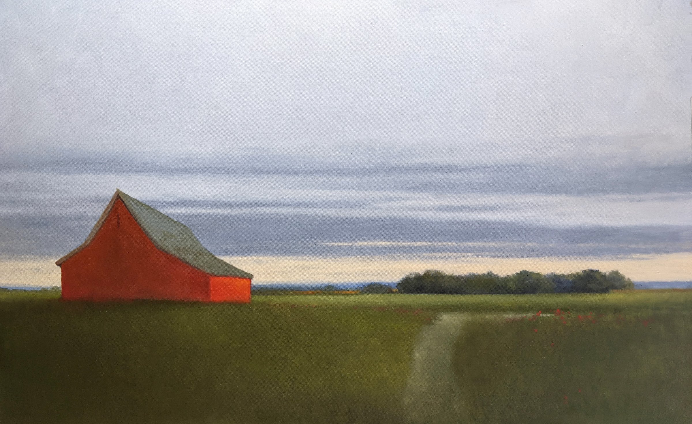 Farm at Sunrise 24 x 48 inches