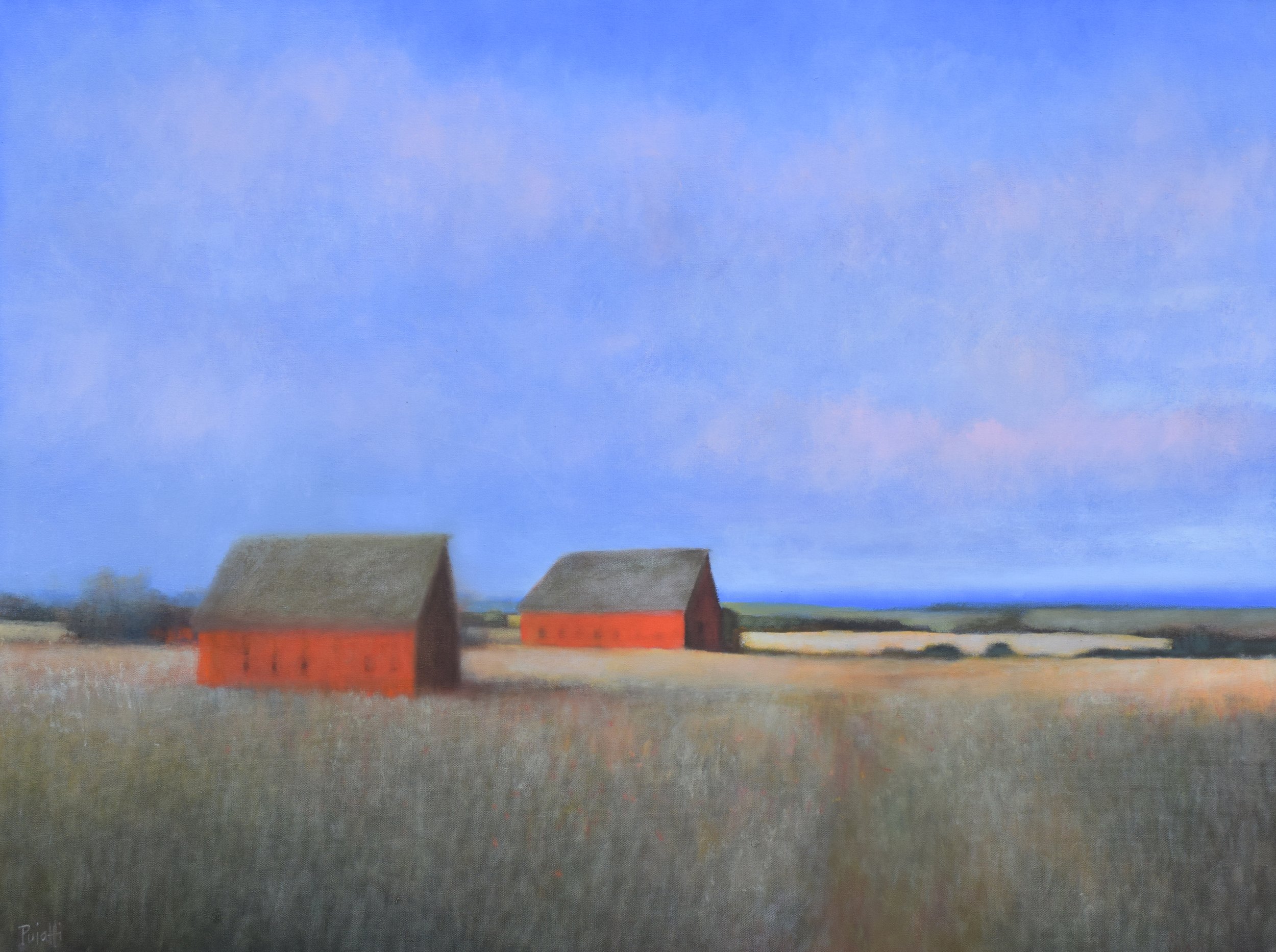 Big Barn, Little Barn 36 x 48