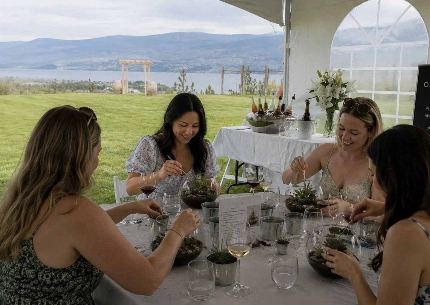winery workshop, terrarium workshop, things to do in the okanagan