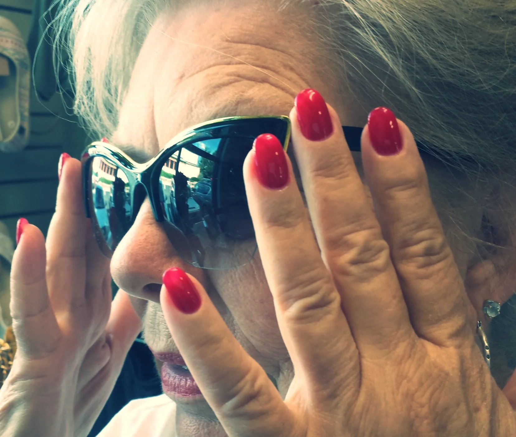 Hard Gel Manicure with Shellac Color: OPI Red