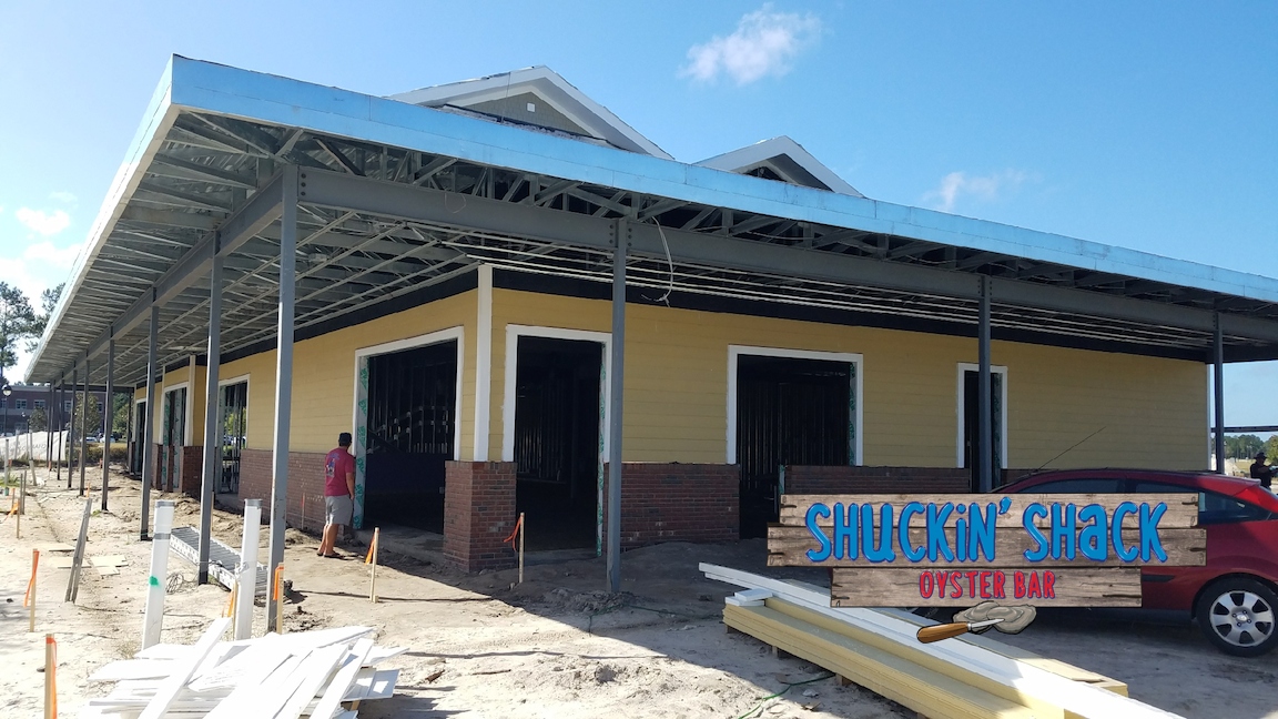 The new Shuckin' Shack Oyster Bar of Leland, NC will open for business early in 2018!