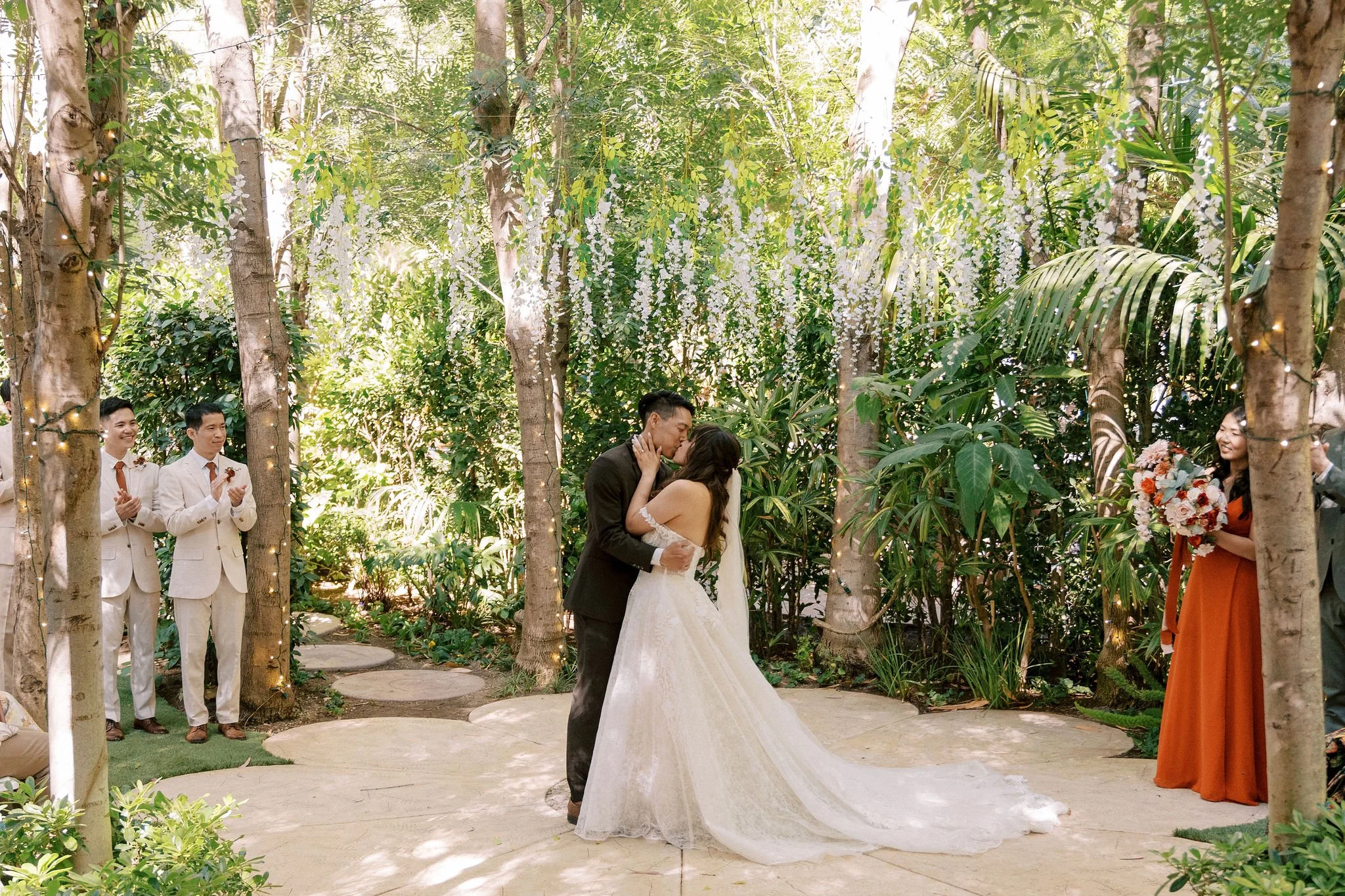 hartley-wedding-first-kiss-garden-ceremony