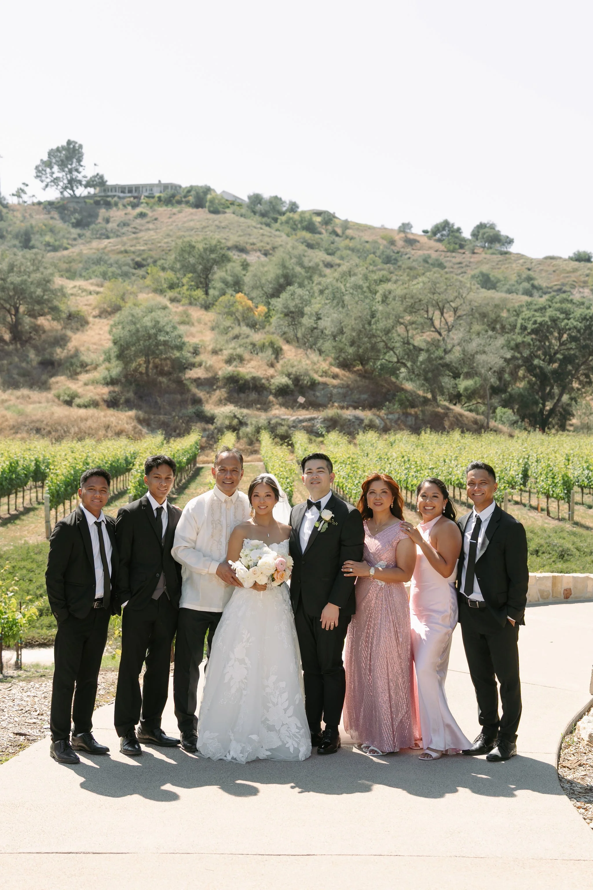 moserate-winery-wedding-party-pond-portrait