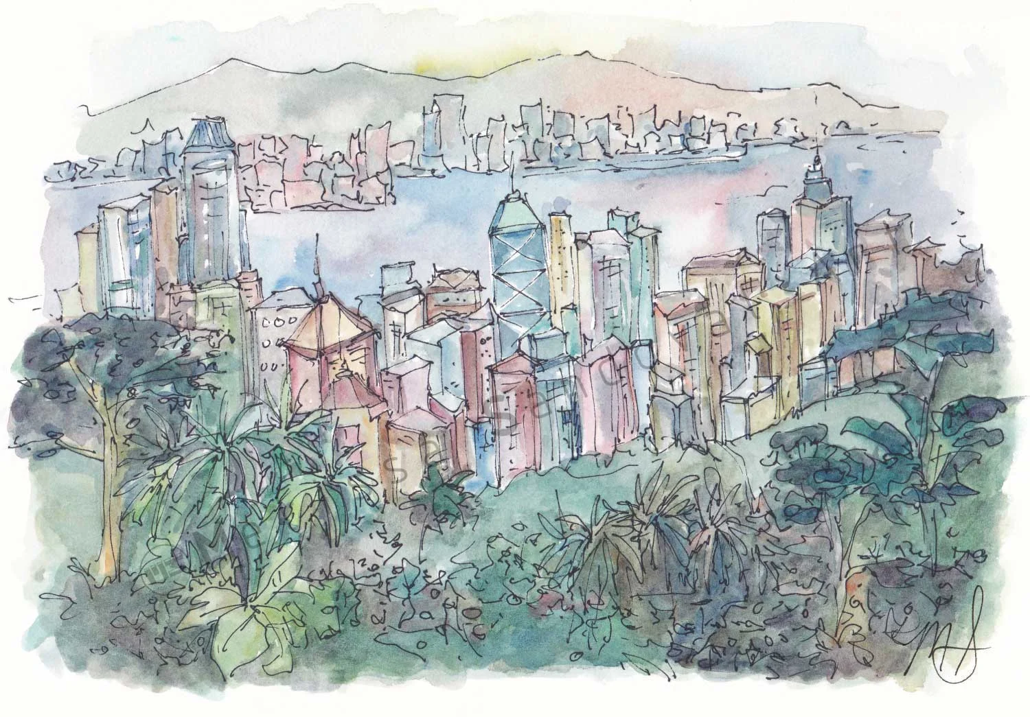 Hong Kong Skyline From Victoria Peak | Victoria Peak, Hong Kong