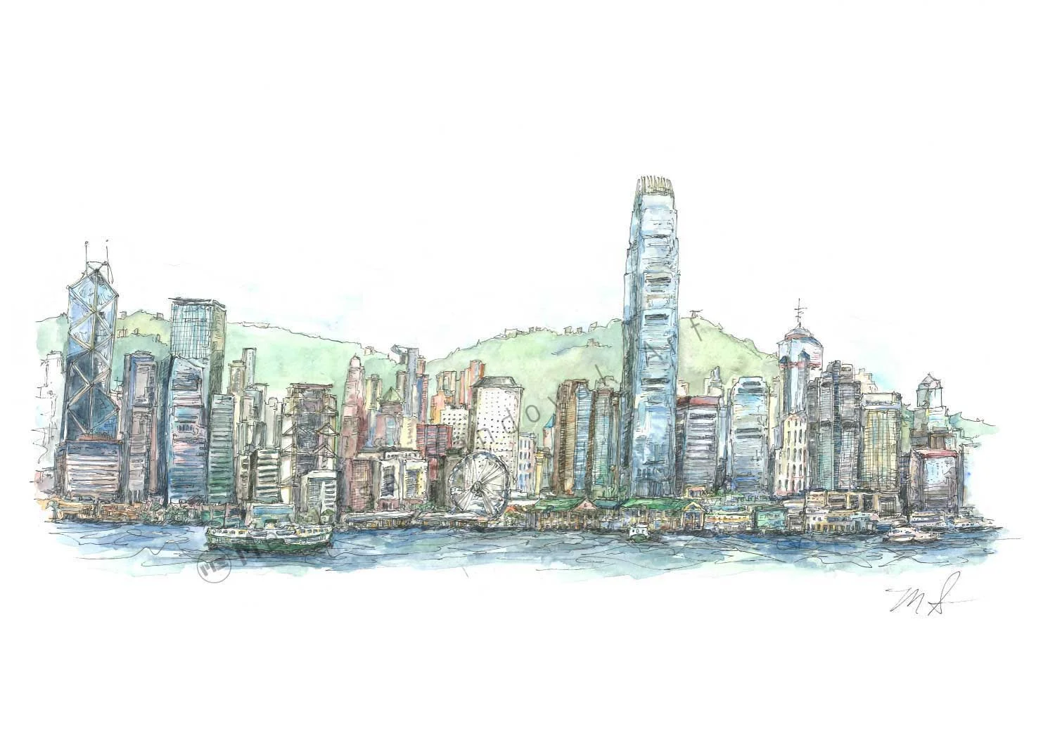 Hong Kong Skyline From Tsim Sha Tsui | Tsim Sha Tsui, Hong Kong