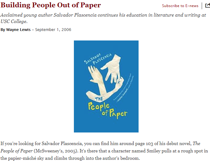 Building People Out of Paper