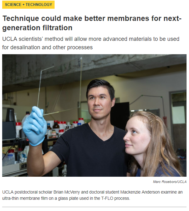 Technique could make better membranes for next-generation filtration