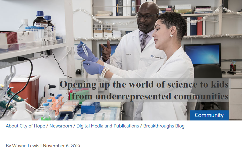 Opening up the world of science to kids from underrepresented communities