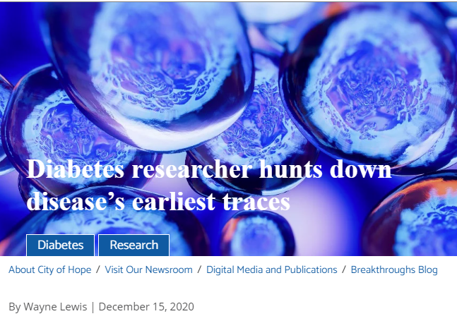 Diabetes researcher hunts down disease’s earliest traces