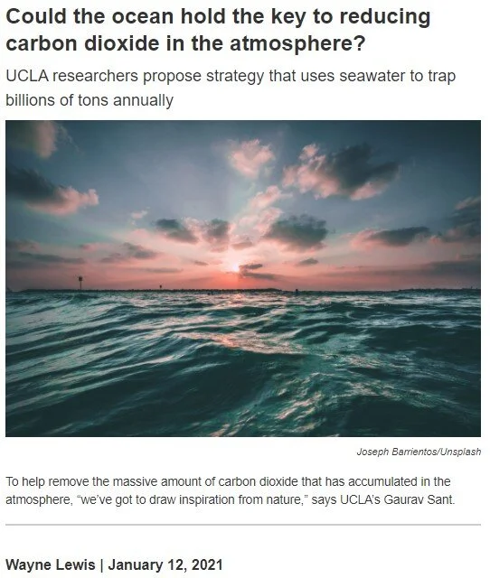 Could the ocean hold the key to reducing carbon dioxide in the atmosphere?